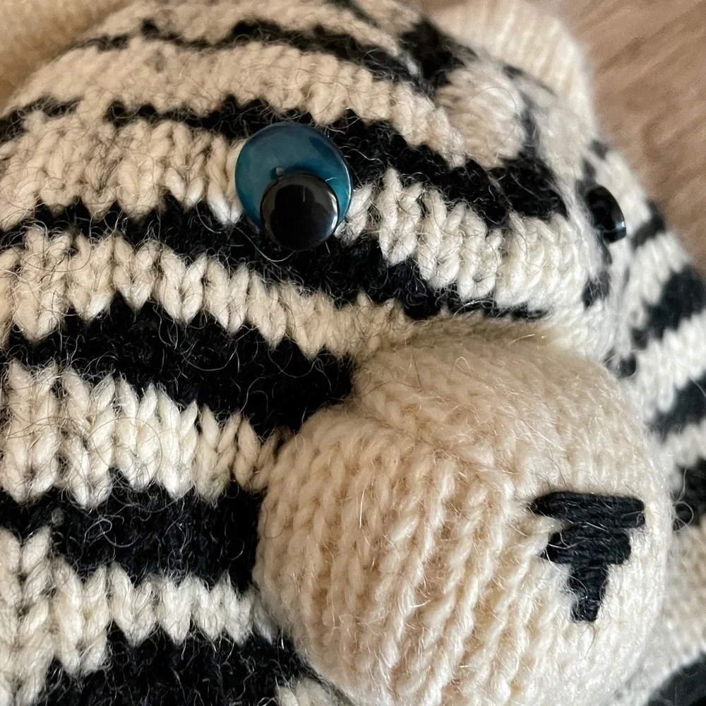🌺 Knitwits Sal the Siberian Tiger Wool Pilot Hat NWT